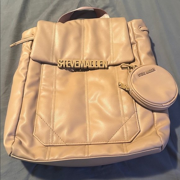 Steve Madden Tan Backpack with Coin Pouch - Picture 1 of 10